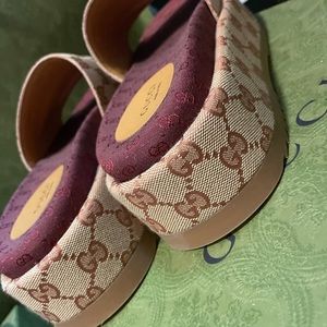 Gucci platform slides